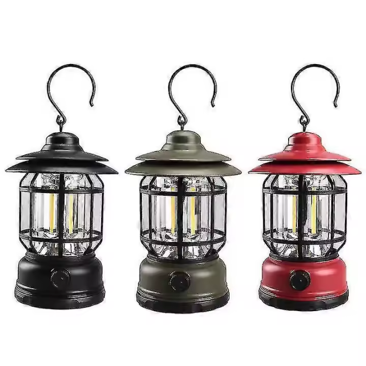 Luces de camping retro portátil al aire libre camping luces de tienda profesional - 1