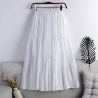 Falda Midi Marrón Cottagecore Para Mujer Y Adolescentes Blusa De Lino Y Poliéster Baja Aireada Vintage Fairycore Estilo Americano Retro - details 4