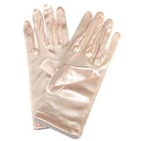 Guantes De Sol En Satén Estirables Clásicos Para Mujer En Blanco Y Oro Champán Guantes De Boda Adultos Talla Ajustable Moda - details 8