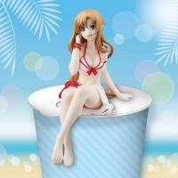 Figura De Colección Anime Sword Art Online AsunaYuuki Sentada Noodle Press Modelo PVC Regalo Juguetes Adornos Para Coche 12CM - details 3