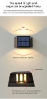 Lámpara De Pared Solar Moderna 10W COB IP65 Impermeable Para Exterior Decoración De Jardín Patio Valla Ambiente - details 3
