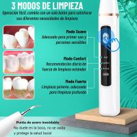 Garaldentist Cepillo dental Raspador Ultrasonico, Limpiador de sarro y placa - Eliminador de Sarro y Placa, 3 Modos. Carga USB C, Color blanco, Iluminador led, Antisarro + 4 Herramientas profesionales, Envio 1-3 dias habiles, intrucciones en español. - details 4