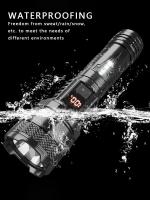 Linterna LED Recargable Portátil De 1500W Con Batería Integrada Impermeable Luz De Torcha Alta Potencia Para Exteriores - details 10