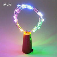 Luces LED Para Botella De Vino Barra 2M Decoración De Navidad Lámpara De Hadas De Cobre Cadena De Luces Festivas Incluye Batería - details 8