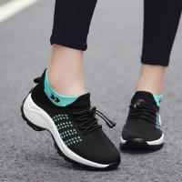 Zapatillas De Correr Para Mujer Talla Grande Otoño Invierno Calcetines Elásticos Altos Moda Transpirables Comodidad Para Exterior - details 4
