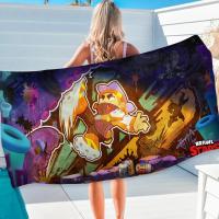 Toalla De Playa Microfibra Brawl Fashion Juego Quick Dry Toalla De Piscina Para Viaje Yoga Toalla De Sandía Toalla De Baño Rectangular Tela De Algodón Tejida - details 2