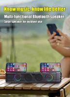 Altavoz Bluetooth Bar Conveniente con Luces de colores de alto valor de esritorio al aire libre de audio Solar - details 0