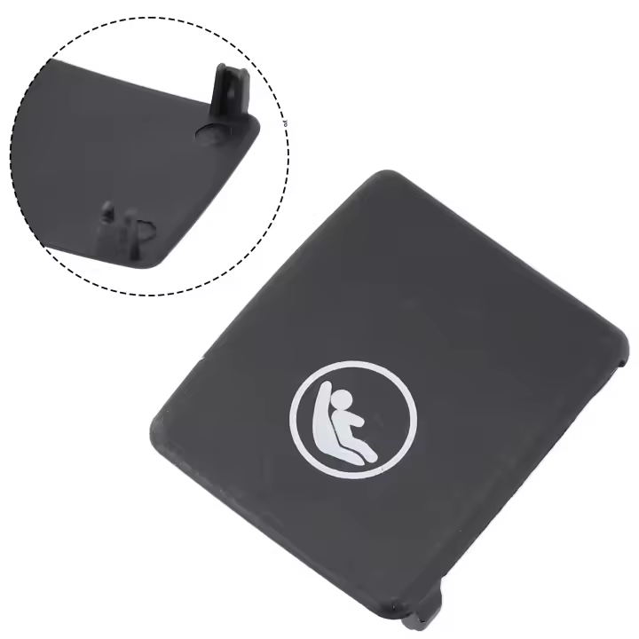 Cubierta De Montaje Isofix Para Asiento Trasero Infantil 1pc Negro Adecuado Para Volvo S90 V90 S60 V60 XC40 XC60 Accesorio De Coche - 1
