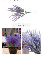 5Pcs Lavanda Artificial Decoración Romántica De Boda Estilo Nórdico Vaso De Almacenamiento Decoración De Hogar Y Bouquet - details 5