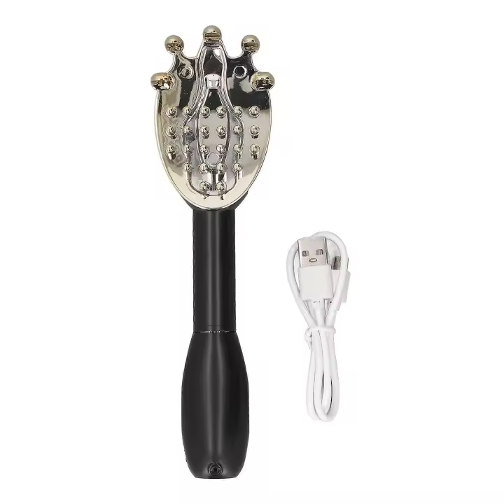 Electric Back Scratcher 45cm Extendable Effective Itch Relief Back Body Scratch Massage Tool for Home Travel Black - 1