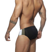 Bragas De Natación Para Hombre Moda Verano 2023 Estilo Low Waist Splicing Bikini Deportivo Para Playa Y Surf Material Poliéster Y Spandex - details 6