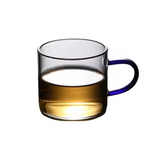 Taza de té de Vidrio con ASA para beber té, El antitrión entretene a los invitados, - 1