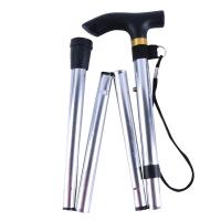 Bastón Telescópico De Aleación De Aluminio Para Senderismo Y Trekking Plegable Con Punta De Goma Para Ancianos Bastón De Caminar - details 14