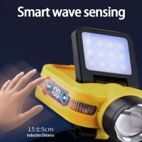 Linterna Frontal LED COB Sensor USB Recargable Con Batería Integrada Para Pesca Y Camping Luz De Cabeza Con Clip Para Gorra - details 6