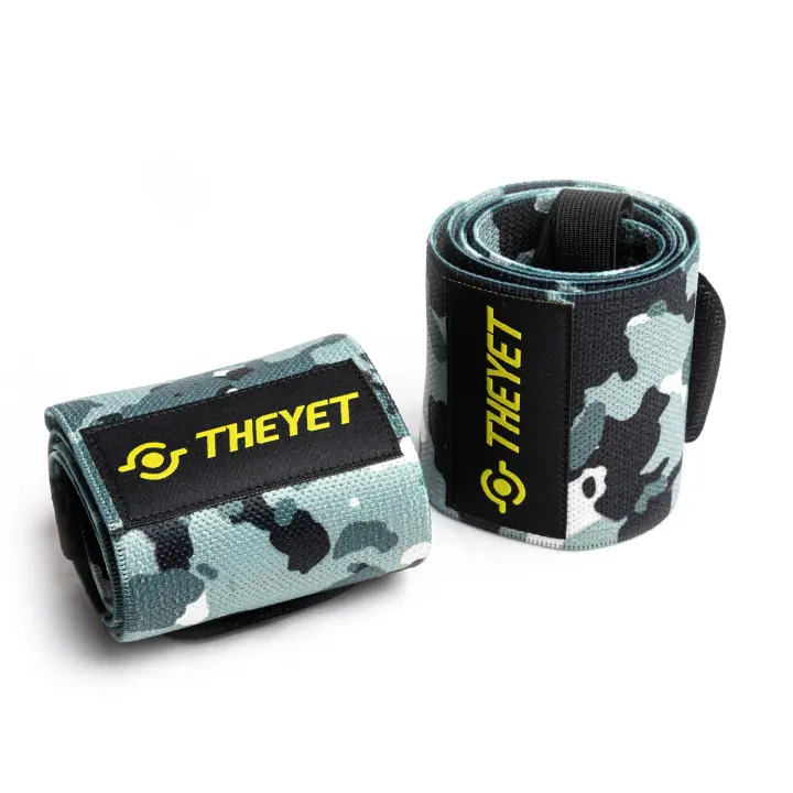 THEYET Muñequeras Deportivas Gym Camo para Cross Training y Fitness  Hombre y Mujer (Par) Protecciones de Muñecas Powerlifting Calistenia Halterofilia Crossfit Barras  Wrist Wraps Camuflaje - 1