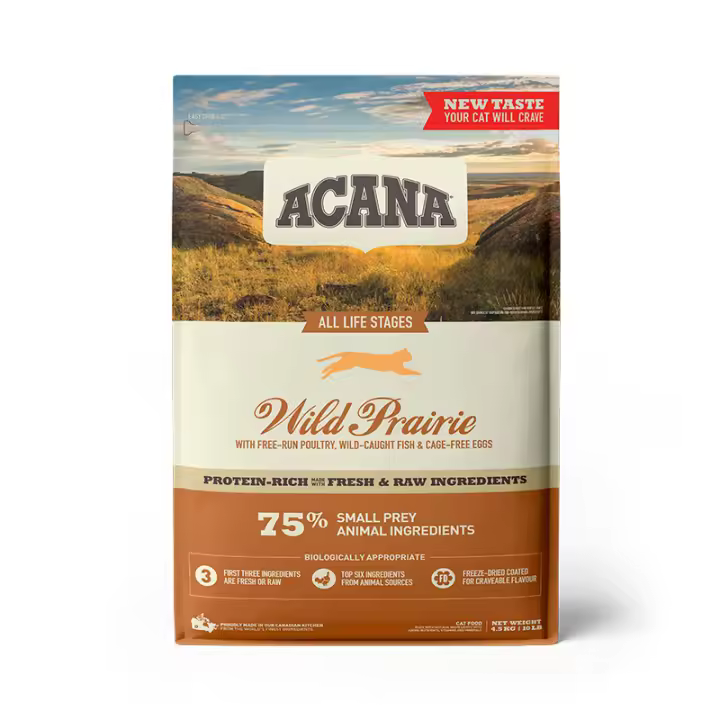 ACANA GATO WILD PRAIRIE Comida para Gatos - Sin Cereales y Rica en Proteínas Animales - 1