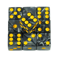 10PCs Dados De Juego De Mármol D6 16MM Cuadrados Corners Acrílico Divertimento Matemático Herramienta De Juego De Azar - details 3
