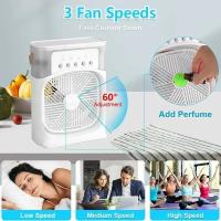 Ventilador Portátil 3 En 1 Humidificador Luz Nocturna Mini Aire Acondicionado Portátil Para El Hogar Con Control Remoto Y Luz LED - details 10