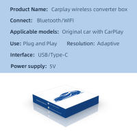 Nueva Mini Carplay Box 2en1 De Cable a Inalámbrico Carplay Android Auto Adaptador Mini Para Conectar Inteligentemente a Maserati - details 15