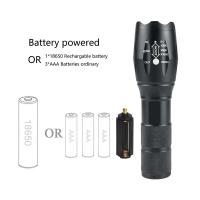 Linterna LED Potente Y Ultra Brillante Para Camping Con 5 Modos De Interruptor Impermeable Y Zoom Ajustable Para Bicicleta Uso Con Batería 18650 - details 3