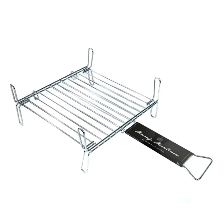 Parrilla Doble Zincada Menaje Martínez 25x25 Cm Acero Inoxidable - 1