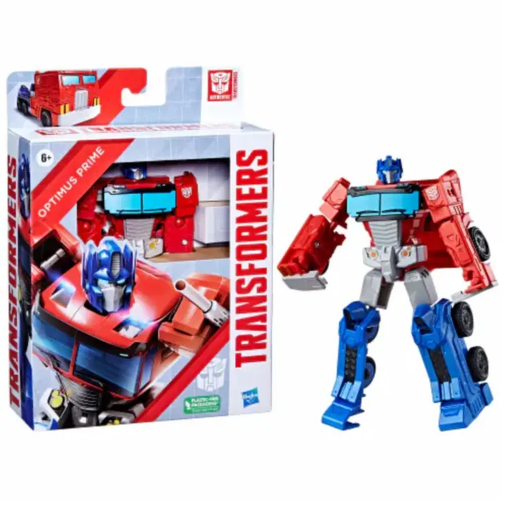 HASBRO - Figura Convertible OPTIMUS PRIME - TRANSFORMERS - Original -  Noble Líder Autobot - Mayores de 6 años - 1