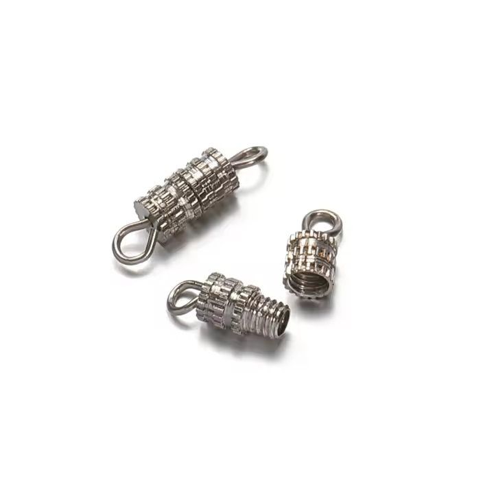 20pcs Tornillos De Cierre De Abrazadera De Latón Para Joyería Accesorios De Hacer Manualidades Para Pulseras Y Collares - 1