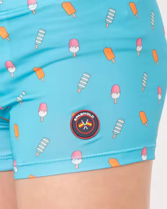 Spagnolo bañador turbo estampado celeste para niño - 1