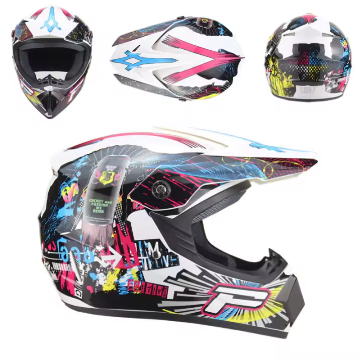 Casco Bicicleta Adulto Montaña,Casco De Descenso para Jóvenes Adultos Regalos Gafas Máscara Guantes BMX MTB ATV Bicicleta Carrera Integral Integral Casco - 1