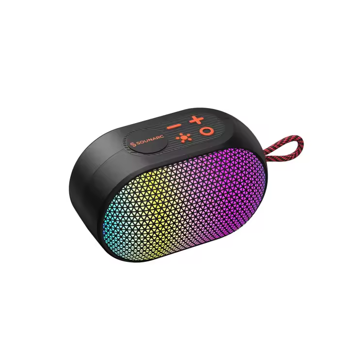 Altavoz Bluetooth Portátil Sounarc XR3 Mini máximo 10W, Modos LED Variados, Emparejamiento Estéreo, Conexiones Múltiples, Ultraportátil, 10 Horas de Autonomía, IPX6, Present, Home, Party, Outdoor, Chrismas - 1