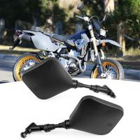Espejos Lateral De Motocicleta Para Suzuki DR 200 250 350 400 650 DRZ 400 650 2PC Negro Dual De Visión Trasera Accesorios De Motocicleta - details 1