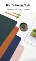 2 Pcs Tapete De Cuero Rectangular Doble Cara Para Mesa Resistente Al Agua Y Aislante Para Restaurante Y Hotel Decoración De Hogar - details 0