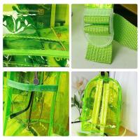 Mochila Escolar De Plástico Para Mujer Coreana Primavera Verano Colores Caramelo Transparente PVC Mochila De Goma Para Niñas - details 5