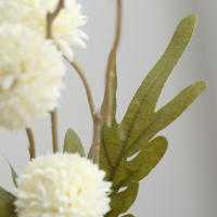 Bola De Flores Artificiales Dandelion 5 Cabezas Falsas De Seda Para Decoración De Boda Y Hogar Decoración De San Valentín Y Navidad - details 8