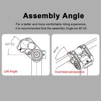 MEROCA Tímbrido De Bicicleta Plegable Absorción De Choque Longitud 45mm Diámetro De Instalación 25.4mm Para Bicicleta Plegable 412/SP18 Aleación De Aluminio - details 10
