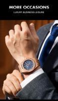 Reloj De Cuarzo Para Hombre Moda Con Correa De Aleación Y Anillo Octagonal Decorativo Movimiento De Cuarzo Alta Gama Reloj De Negocios - details 9