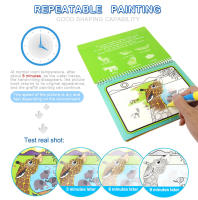 Libro De Dibujo Con Agua Mágica Y Lápiz De Colores Juguete Educativo Para Niños Regalo De Cumpleaños Tablero De Dibujo Y Pintura Temprana 8 Tipos - details 7