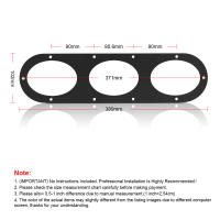 2pcs Diffusor De Parachoques Trasero Universal Para Coche Panel De División De Aire BX100863 Material De Aluminio Accesorios De Automóvil - details 5