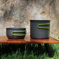 Juego De Cocina Para Camping De Un Solo Persona En Aleación De Aluminio Pesado Y Compacto Para Viajes Y Acampar - details 9