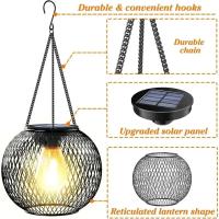 Lámpara Solar Exterior Impermeable Para Decoración De Jardín Y Paseo Luces Solares Colgantes Para Jardín Y Patio - details 19