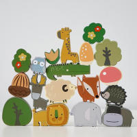 Juguete De Madera Para Bebés Animal De Pila Equilibrio Montessori Educativo Desarrollo Infantil Juguetes Naturales Para Niños 3-6 Años - details 5