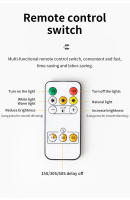 Lámpara De Mesa LED 32cm Recargable Con Imán Luz De Lectura Tricolor Dimmer Para Armario Armario De Noche Luz De Pared Moderna - details 9
