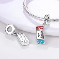 Encanto De Colgante De Árbol De Familia Platinado En Plata Para Pulsera De Bangle Y Collar DIY Regalo Con Doble Vuelo Aéreo - details 128