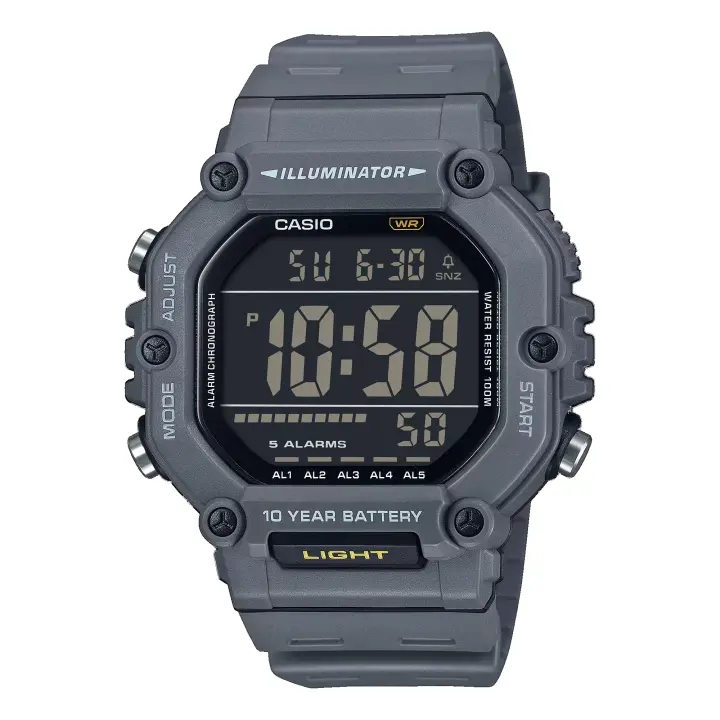 Reloj CASIO AE-1600H-8BVEF Digital Hombre Esfera Negra Sumergible (100m) - 1
