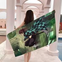 Toalla De Playa Demon Slayer Para Niños Toalla De Baño Personalizada Toalla De Piscina Regalo De Vacaciones Toalla De Picnic Toalla De Fiesta Tamaño 30x60 Cm Material Poliéster/Celulosa Absorbente Y Secado Rápido - details 6