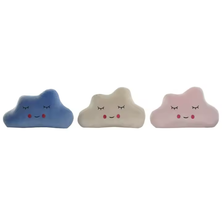 Dcasa Juego de 3 cojines relax extrasuave en forma de nube colores - 1