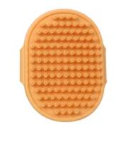 Histotree - Cepillo de baño para perros(Naranja), peine removedor de pelo, guante de masaje de limpieza de pelo de goma, accesorios de baño de masaje para ducha de mascotas - details 0