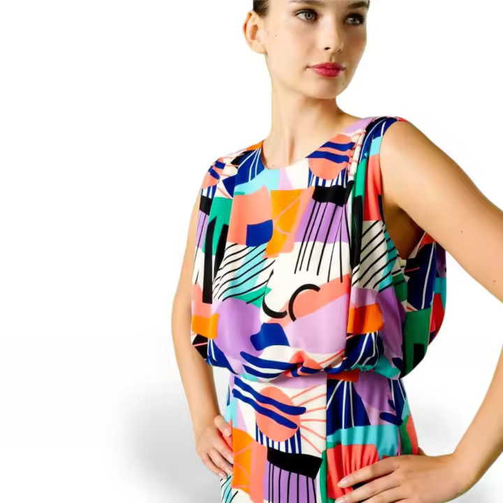 Minueto - Vestido Rosemary - Cuello redondo y ajuste perfecto a la cintura. - 1