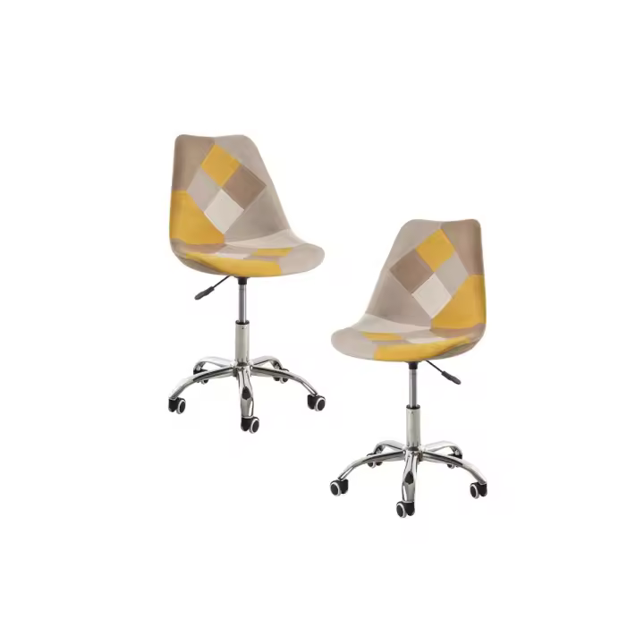 Pack 2 Sillas Neo Patchwork - Amarillo - 1