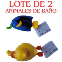 Juguetes acuaticos bebé para 18 meses y más, (LOTE DE 2 UNIDADES) juguete flotante de agua de cuerda, juegos para el baño niños, muñeco nadador animal TACHAN - details 0